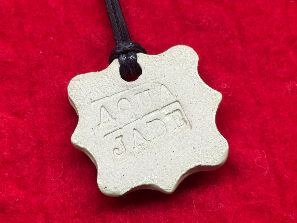 baby face necklace - honeydew