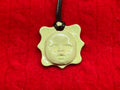 baby face necklace - honeydew