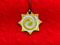 spiral necklace - blue & purple star