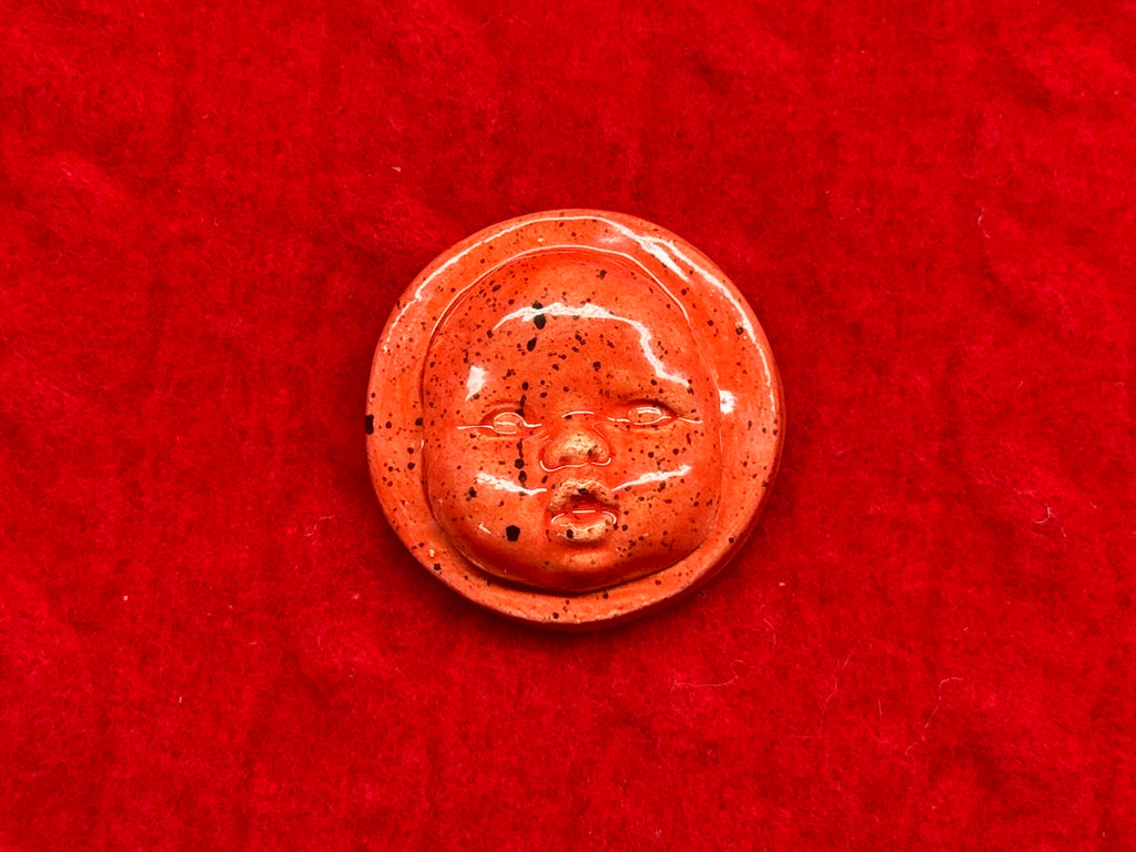 baby face magnet - red & black