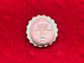 baby face magnet - pastel pink & blue