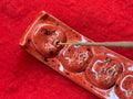 baby face incense holder - red & black