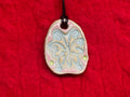 butterfly necklace - pink, blue, & green