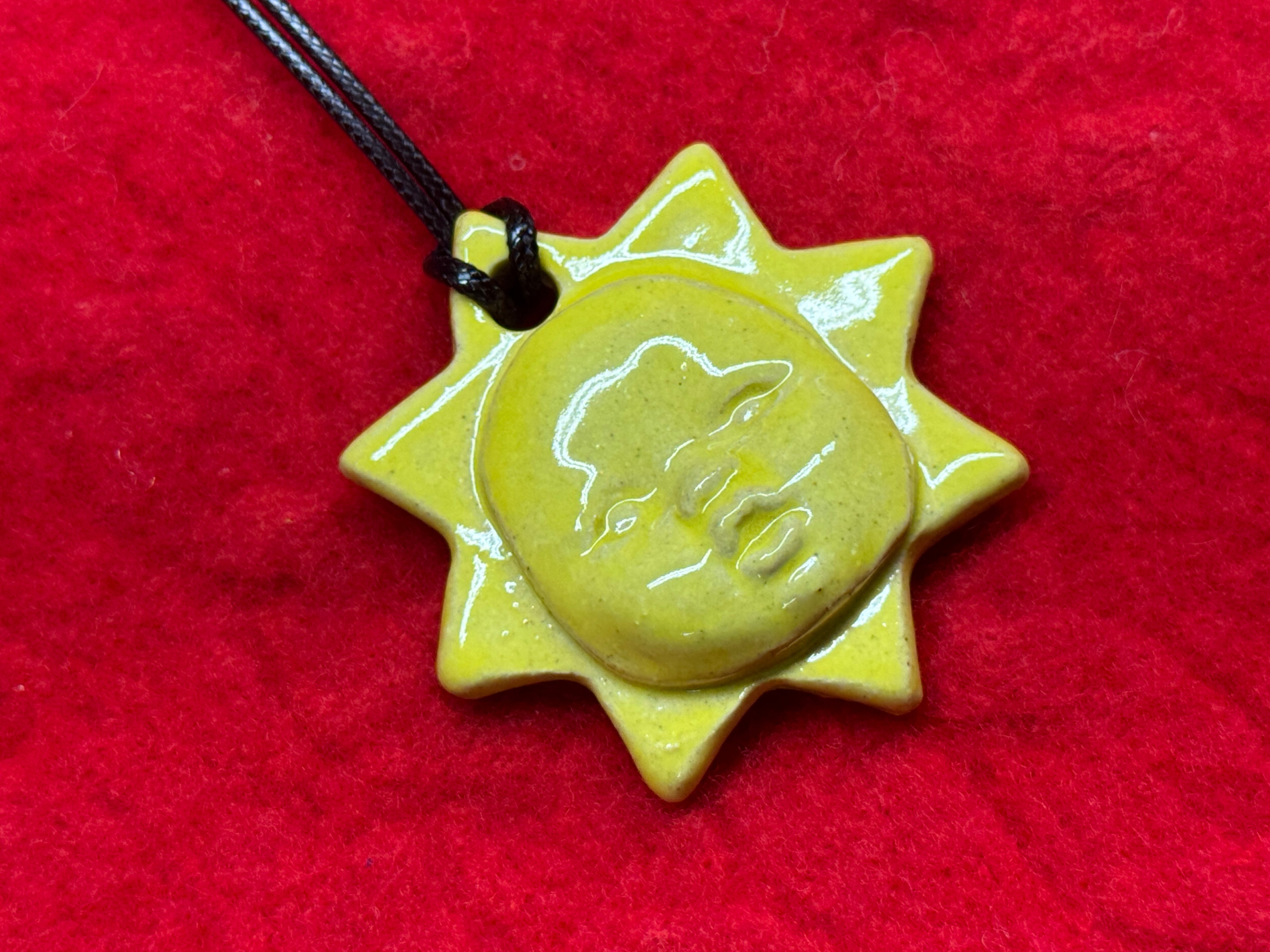 baby face necklace - sun
