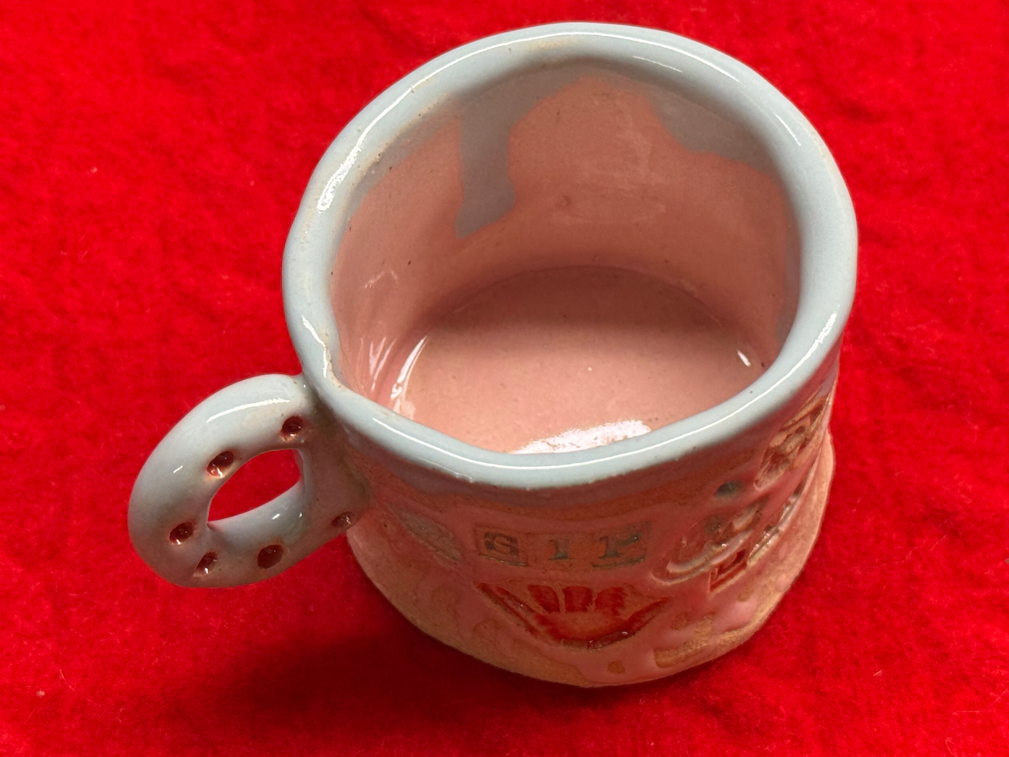 sip & dance espresso cup - blue, pink, red